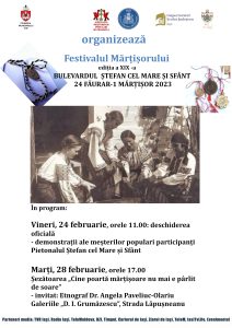 Ediția a XIX-a se va derula în perioada 24 februarie-1 martie pe Pietonalul Ștefan cel Mare și Sfânt