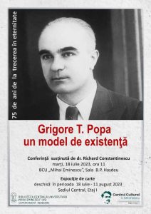 Grigore T. Popa - un model de existență