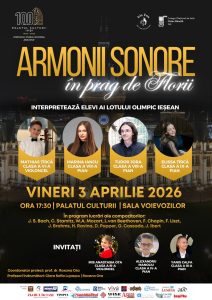 Evenimentul va avea loc vineri, 3 aprilie 2026, începând cu ora 17.30, în Sala Voievozilor de la Palatul Culturii, programul incluzând lucrări semnate de mari compozitori ai muzicii clasice universale, precum Johann Sebastian Bach, Wolfgang Amadeus Mozart, Ludwig van Beethoven, Frédéric Chopin, Franz Liszt, Carl Stamitz, David Popper, Alexander Scriabin și Gaspar Cassadó.
