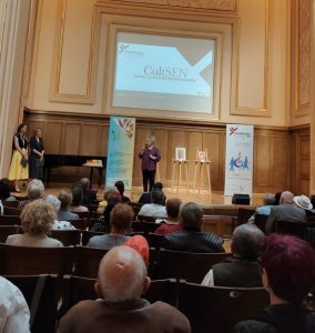 Înainte deschiderii activității culturale, am stat de vorbă cu doamna Anca Colibaba, profesor universitar emerit, doctor în Filologie, președinte al Fundației EuroEd.